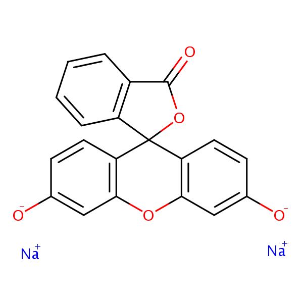Fluorescein sodium structural formula