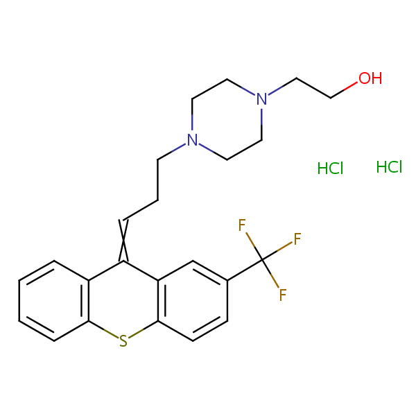 Flupentixol dihydrochloride structural formula
