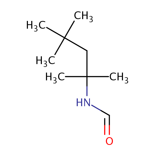 Formamide, N-(1,1,3,3-tetramethylbutyl)- structural formula