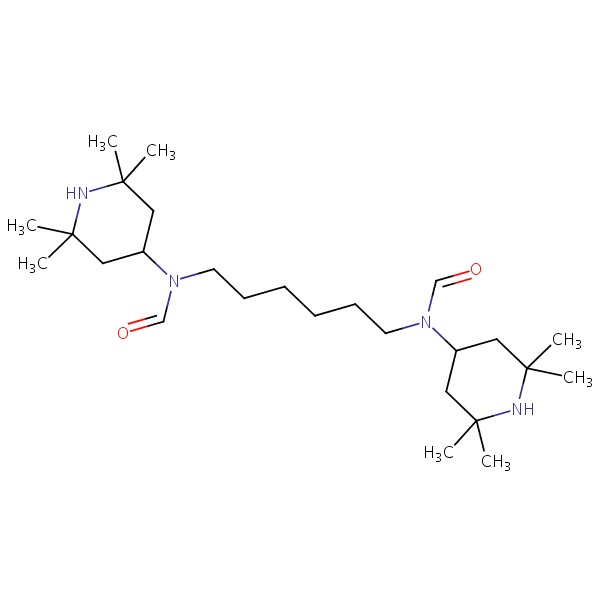 Formamide, N,N’-1,6-hexanediylbis[N-(2,2,6,6-tetramethyl-4-piperidinyl)- structural formula