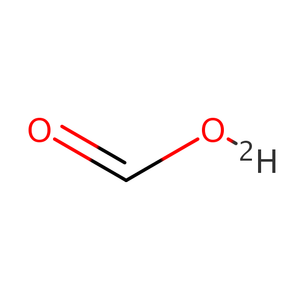 Formic (2H)acid structural formula