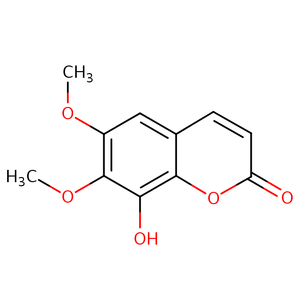 Fraxidin structural formula