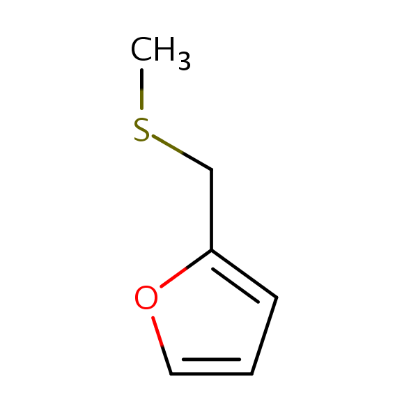 Furan, 2-[(methylthio)methyl]- structural formula