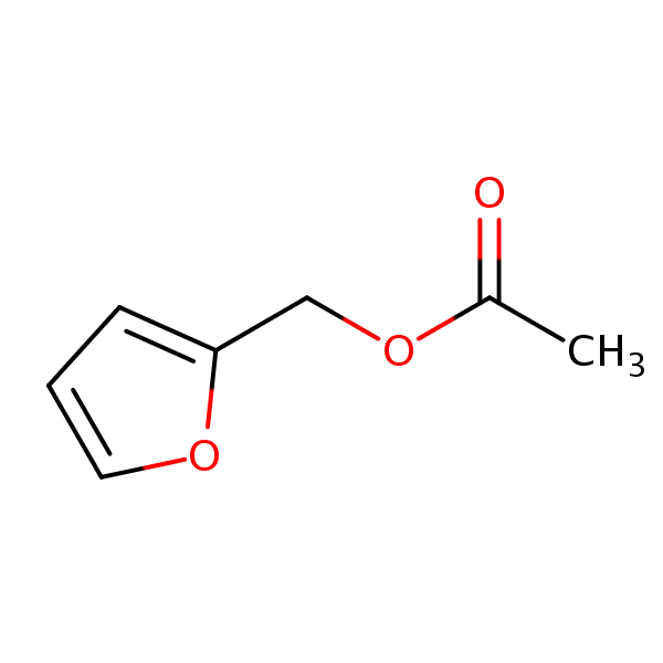 Furfuryl acetate structural formula