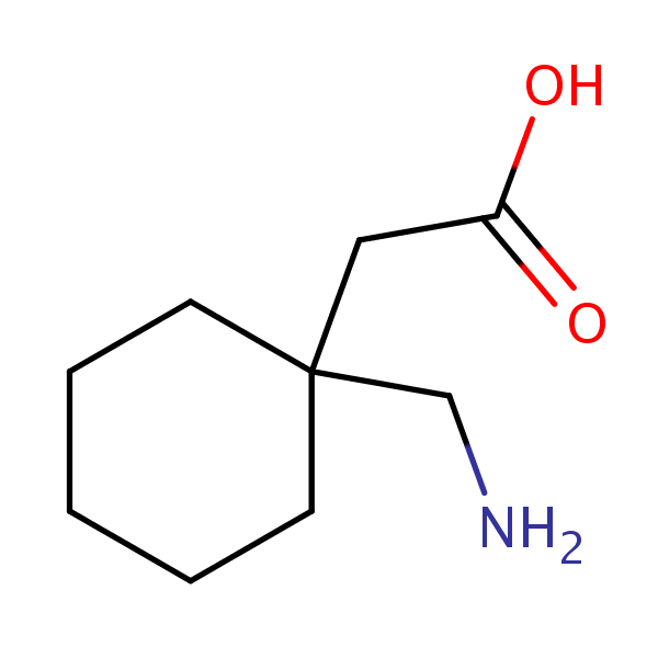 Gabapentin structural formula
