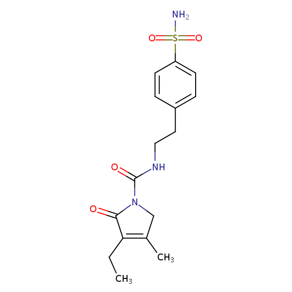 Glimepiride sulfonamide structural formula