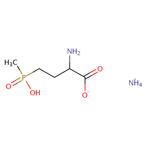 Glufosinate-ammonium structural formula
