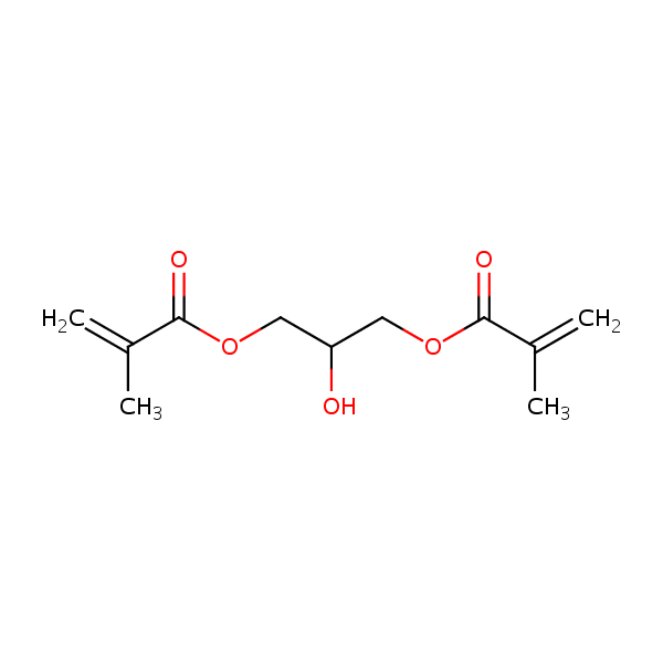 Glycerol 1,3-dimethacrylate check CAS structural formula