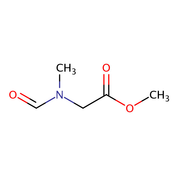 Glycine, N-formyl-N-methyl-, methyl ester structural formula
