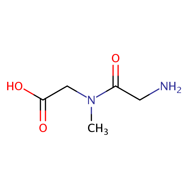 Glycylsarcosine structural formula