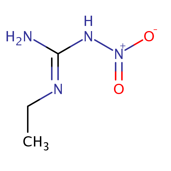 Guanidine, 1-ethyl-3-nitro- structural formula