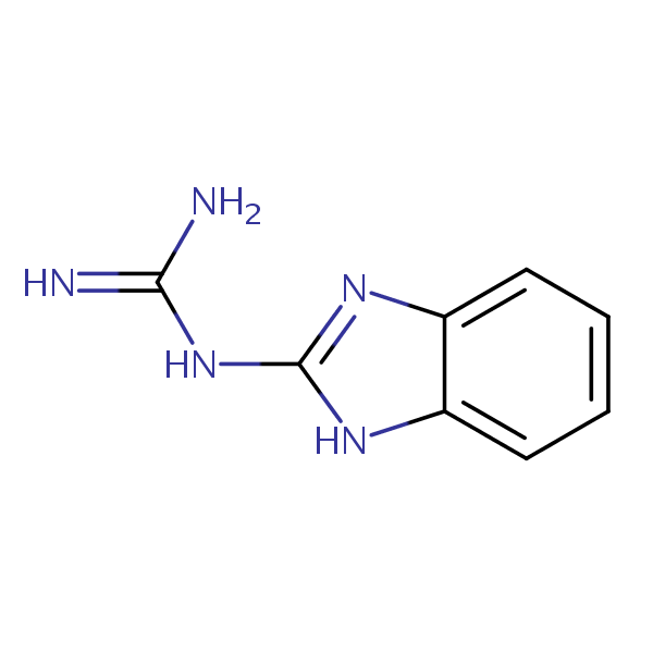 Guanidine, 1H-benzimidazol-2-yl- structural formula