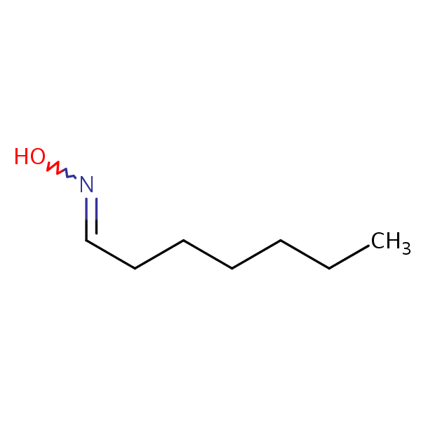 Heptanal, oxime structural formula