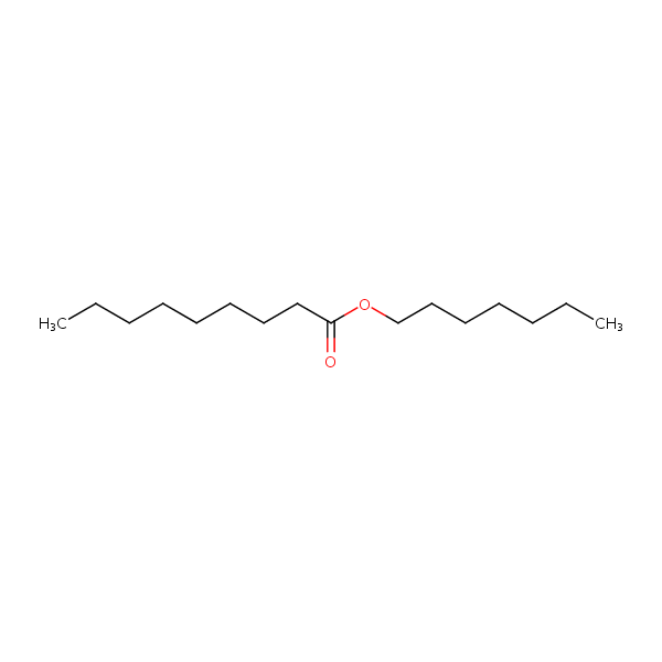 Heptyl nonan-1-oate structural formula