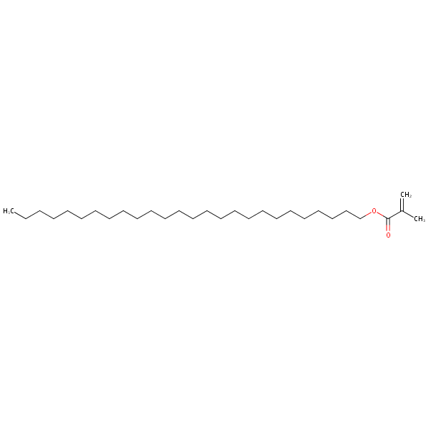 Hexacosyl methacrylate structural formula