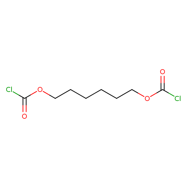 Hexamethylene bis(chloroformate) structural formula