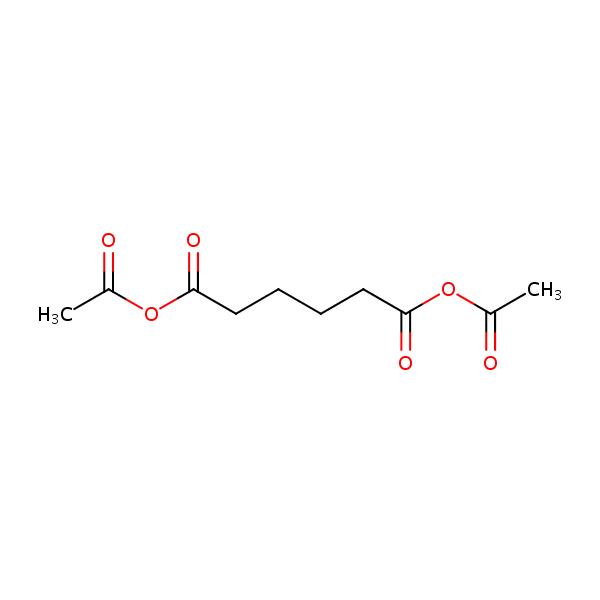 Hexanedioic acid, dianhydride with acetic acid structural formula