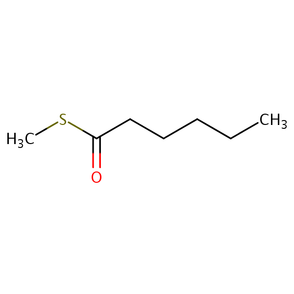 Hexanethioic acid, S-methyl ester structural formula