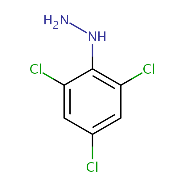 Hydrazine, (2,4,6-trichlorophenyl)- structural formula