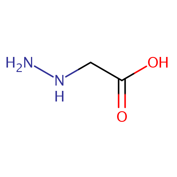 Hydrazinoacetic acid structural formula