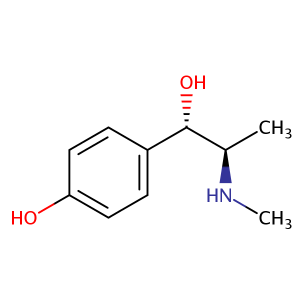 (+/-)-Hydroxyephedrine structural formula
