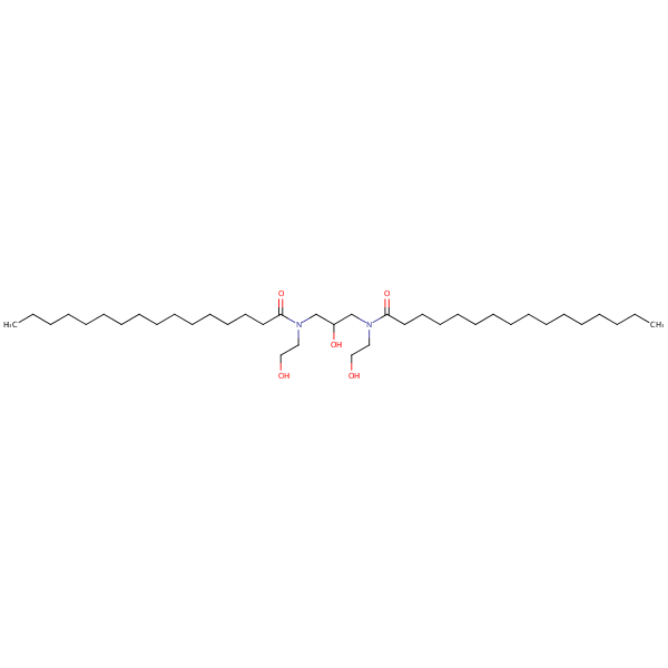 Hydroxypropyl bispalmitamide monoethanolamide structural formula