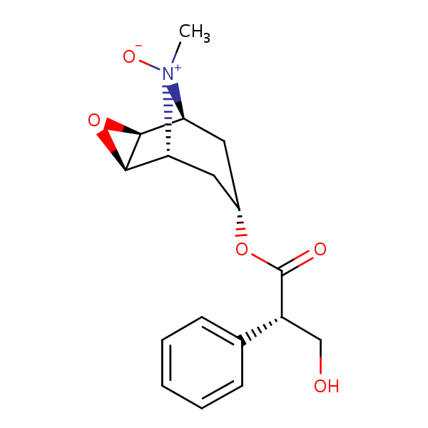 Hyoscine N-oxide structural formula