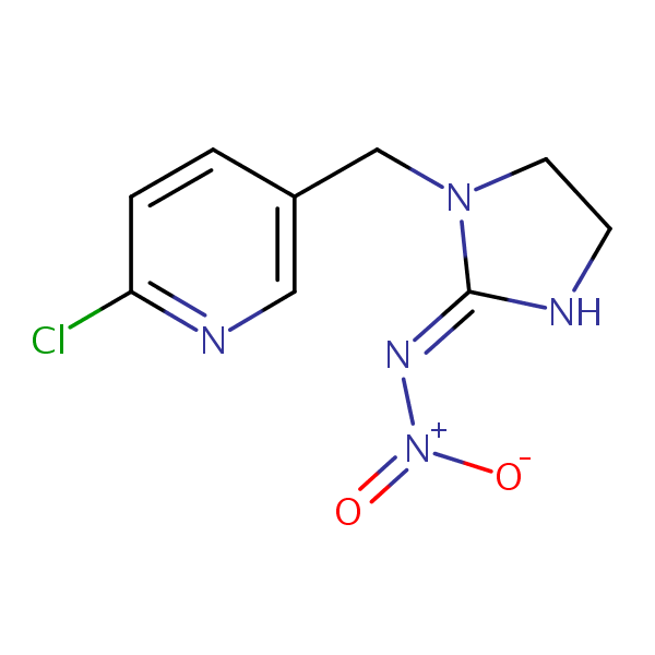 Imidacloprid structural formula