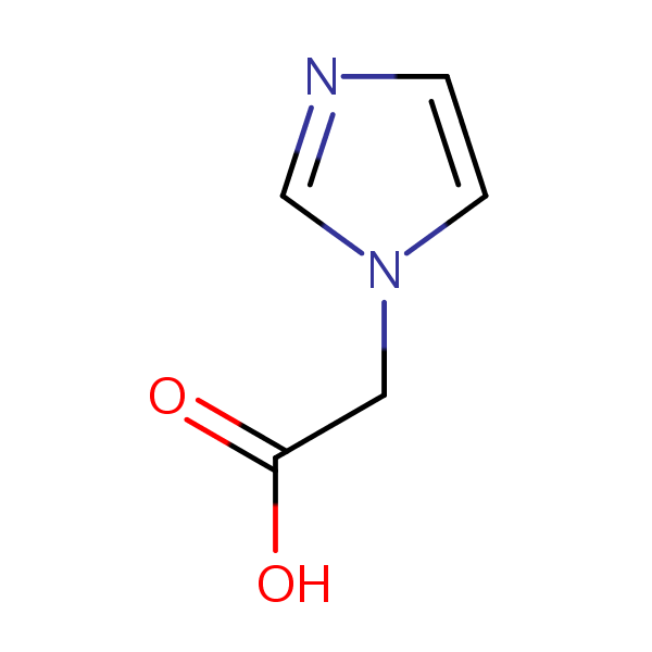 Imidazole-1-acetic acid structural formula