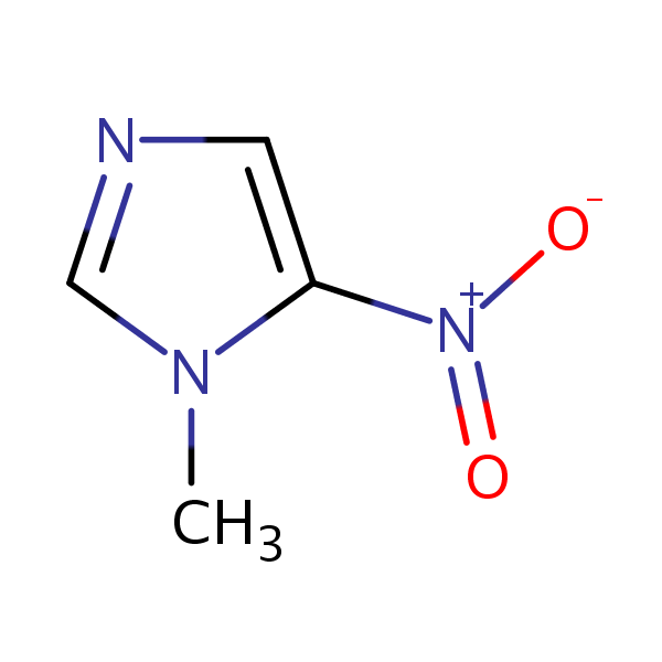 Imidazole, 1-methyl-5-nitro- structural formula