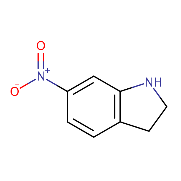 Indoline, 6-nitro- structural formula