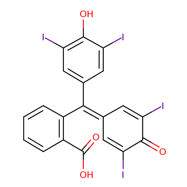 Iodophthalein structural formula