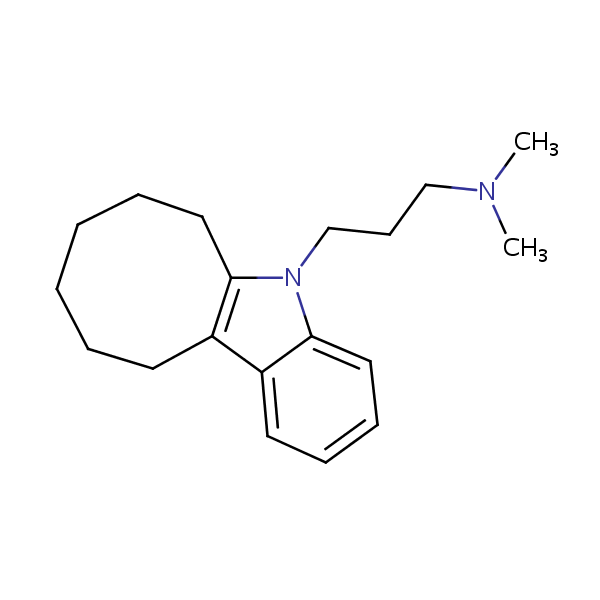 Iprindole structural formula