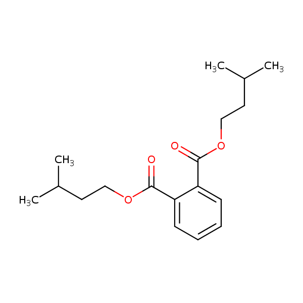 Isoamyl phthalate structural formula