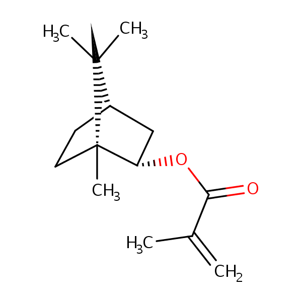Isobornyl methacrylate structural formula