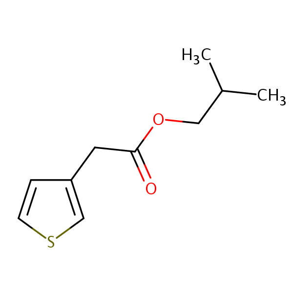 Isobutyl 3-thienylacetate structural formula
