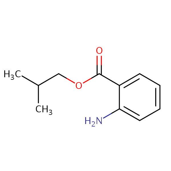 Isobutyl anthranilate structural formula