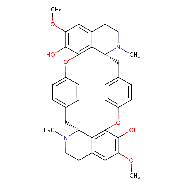 Isochondrodendrine structural formula