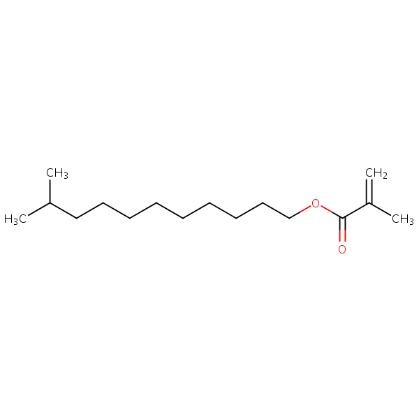 Isododecyl methacrylate structural formula