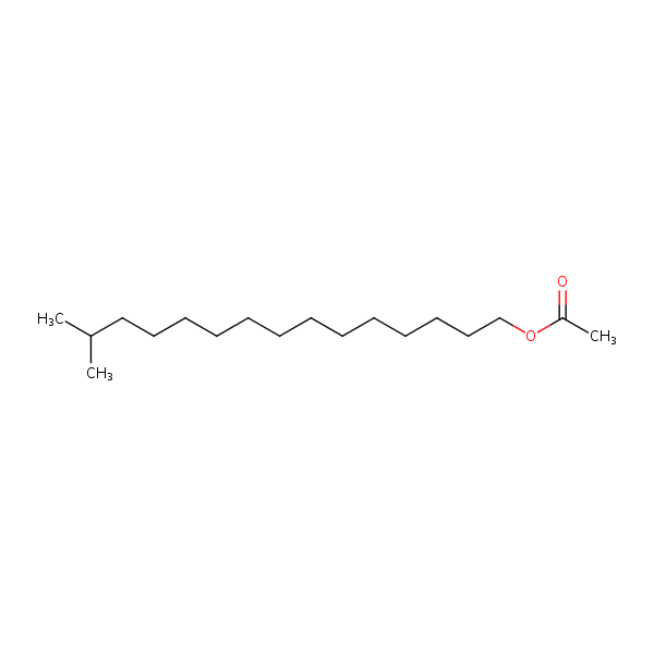 Isohexadecyl acetate structural formula