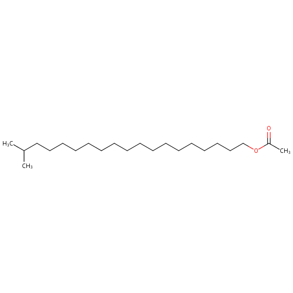 Isoicosyl acetate structural formula