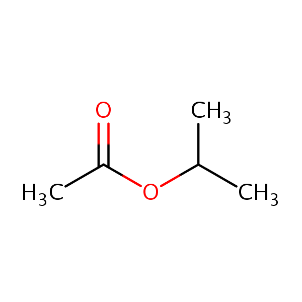 Isopropyl acetate structural formula