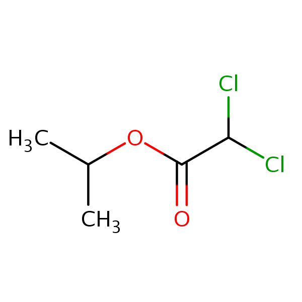 Isopropyl dichloroacetate structural formula