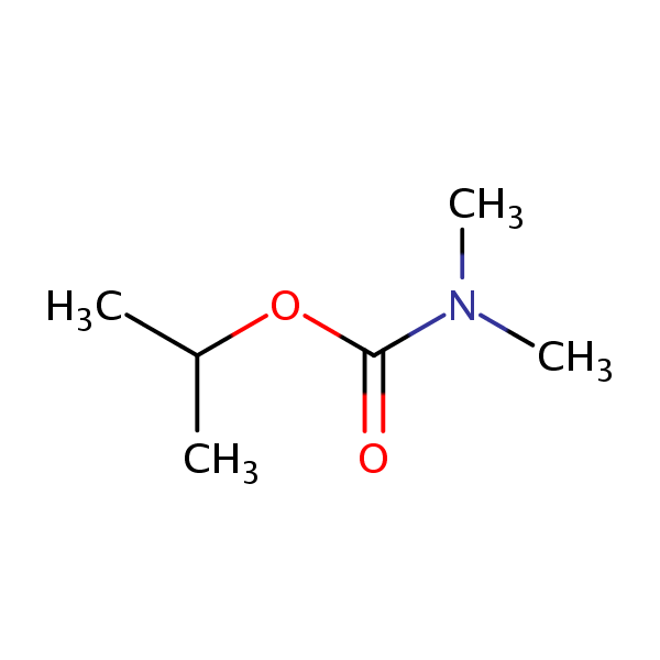 Isopropyl dimethylcarbamate structural formula