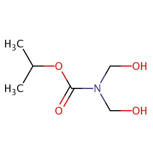Isopropyl dimethyolcarbamate structural formula