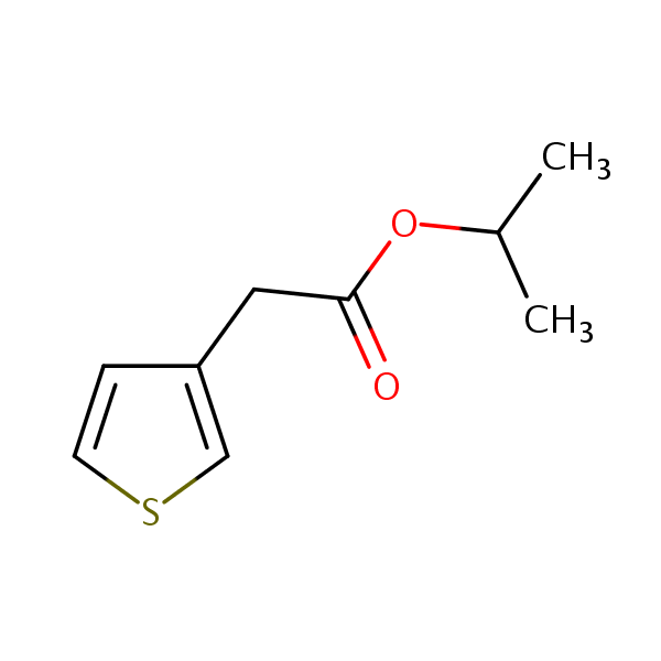 Isopropyl thiophene-3-acetate structural formula