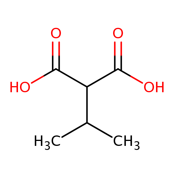 Isopropylmalonic acid structural formula