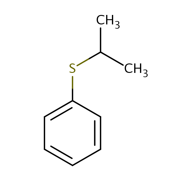 (Isopropylthio)benzene structural formula