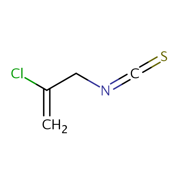Isothiocyanic acid, 2-chloroallyl ester structural formula