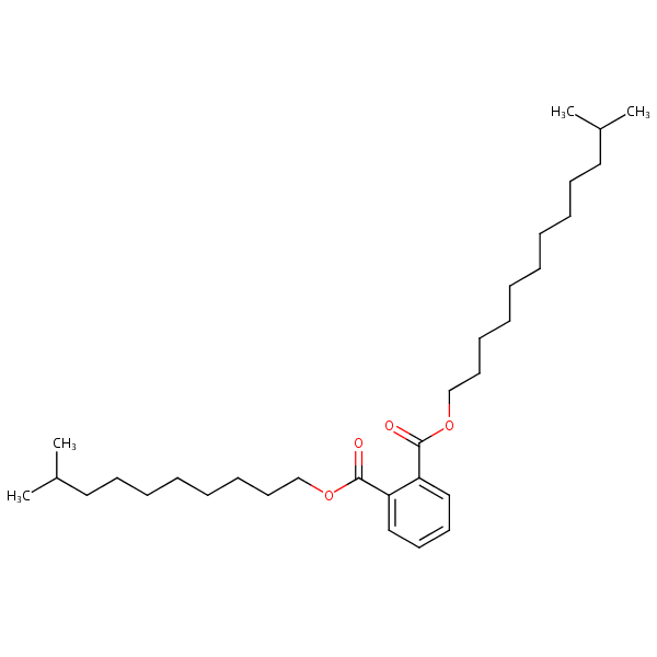 Isotridecyl isoundecyl phthalate structural formula